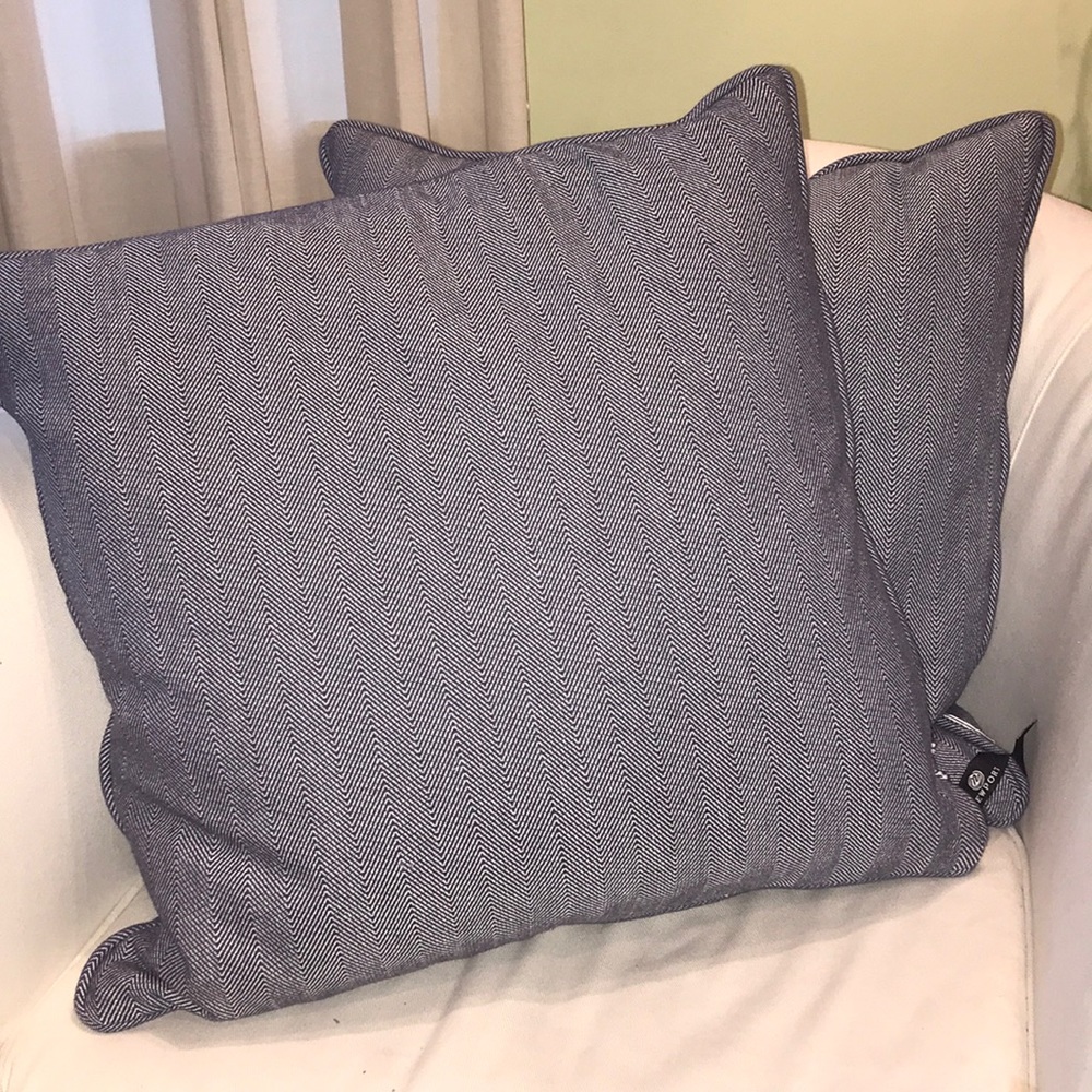 Newport Nautical Blue Throw Pillows